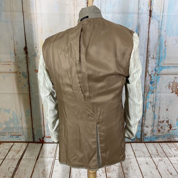 Lauren Ralph Lauren Mens 2 Button Blazer Sport Coat Jacket Beige Plaid 42R - Picture 11 of 13